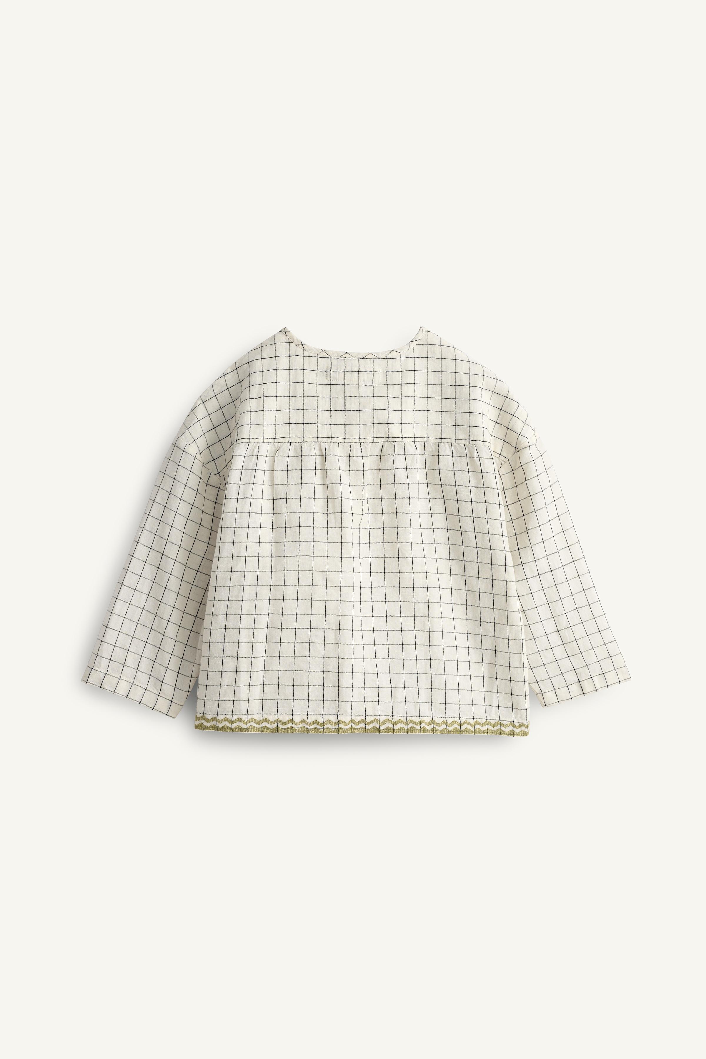 CHEMISE À CARREAUX BRODERIE CONTRASTE ÉDITION LIMITÉE